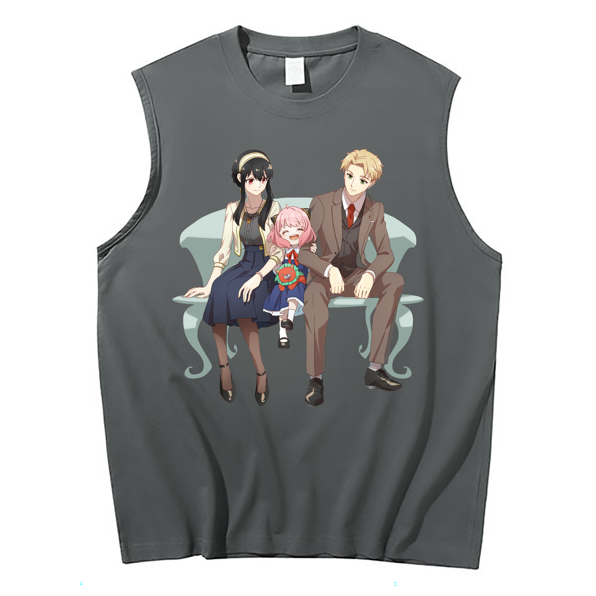 （画像用） SPY×FAMILY间谍家家酒 コットン100％タンクトップ（フロントプリント）
